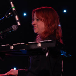 Lauren of The Boss and The Beeston Street Band playing the Yamaha DX7 to Dancing in the Dark by Bruce Springsteen