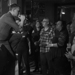 Crowd interaction much like Bruce Springsteen is a big part of the Boss and the Beeston Street Bands show. 